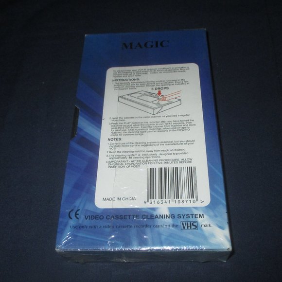 Magic Video Cassette Cleaning System VHS with Scientific Formula (Unopened) - Picture 2 of 3